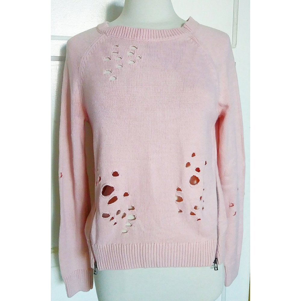Express Pullover Light Pink Sweater - image 1